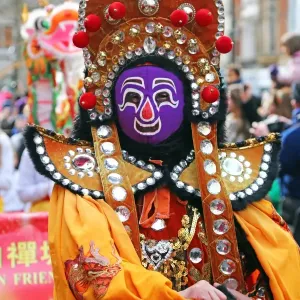 London Chinese New Year Parade 2015 - Goat Mask