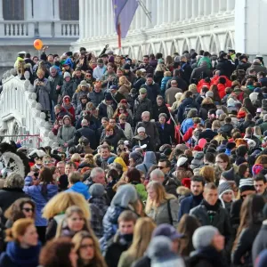 Crowds and Costumes on Saturday at the Venice Carnival 2013