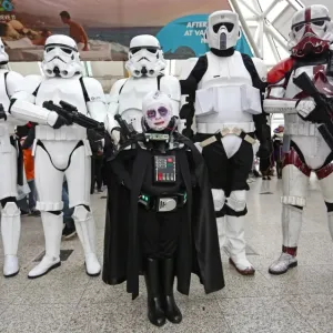 Darth Vader, aka 6 year old Sam Pick, reviews the Star Wars Stormtroopers from