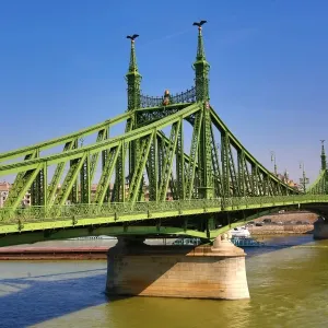 The Freedom Bridge, aka the Liberty Bridge, over the River Danube in Budapest, Hungary