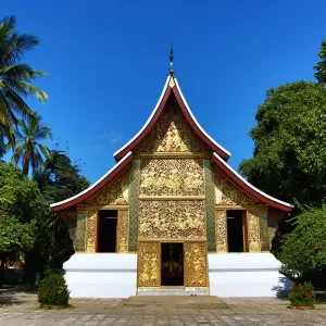 Funeral chapel of Vat Xieng Thong Temple, Luang Prabang, Laos