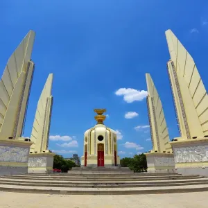 The Giant Swing, Sao Ching Cha, and Wat Suthat Temple, Bangkok, Thailand