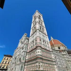 Giottos Bell Tower and the Duomo, the Cathedral of Santa Maria del Fiore, Florence Giottos Bell Tower and the Duomo, the Cathedral of Santa Maria del Fiore, Florence