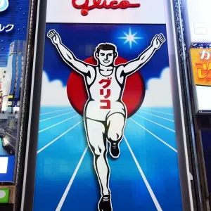 Glico Man advertising billboard in Namba, Osaka, Japan
