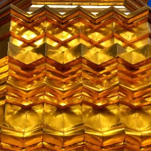 Gold Chedi at Wat Phan On Temple in Chiang Mai, Thailand