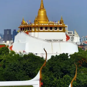 Golden Mount, Wat Saket Temple, Bangkok, Thailand
