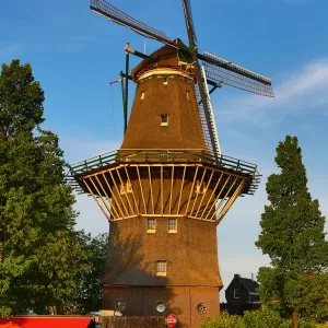 The De Gooyer Windmill in Amsterdam, Holland