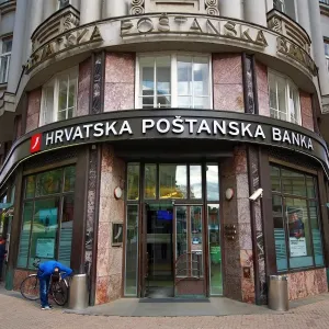 Hrvatska Postanska Banka bank in Zagreb, Croatia