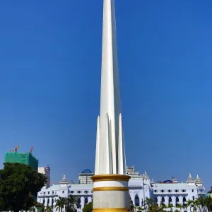 Independence Monument in Maha Bandola Garden park, Yangon, Myanmar