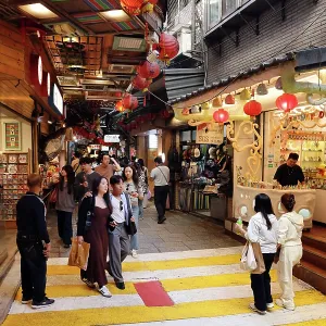 Jiufen Old Street shopping street, Jiufen, Taiwan ROC