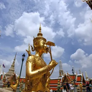 Kinnara Statue at the Grand Palace Complex, Wat Phra Kaew, Bangkok Kinnara Statue at the Grand Palace Complex, Wat Phra Kaew, Bangkok