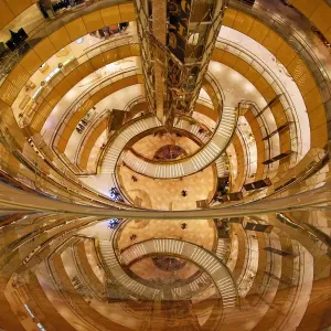 The Lotte World Avenuel Mall interior at the Lotte World Tower in Jamsil in Seoul, Korea