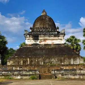 The That Makmo Stupa at Vat Visoun (aka Wat Wisunalat) Temple, Luang Prabang, Laos