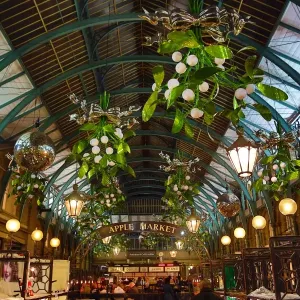 Mistletoe Christmas Decorations in Covent Garden, London