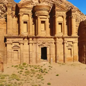 The Monastery, Ad-Deir, in the rock city of Petra, Jordan