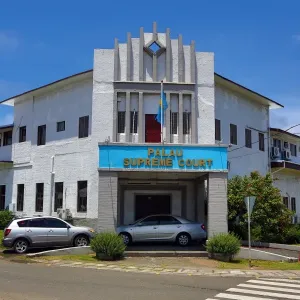 Palau Supreme Court House in Koror, Koror Island, Republic of Palau, Micronesia