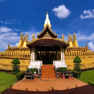 Pha That Luang gold Stupa, Vientiane, Laos Pha That Luang gold Stupa, Vientiane, Laos