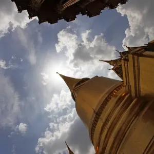 Phra Siratana Golden Chedi at the Grand Palace Complex, Wat Phra Kaew, Bangkok