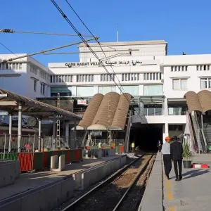 Rabat Ville Railway station in Rabat, Morocco