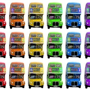 Rainbow London Double-Decker Routemaster Bus Souvenir