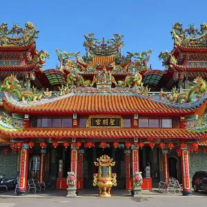Roof decorations on the Shengming Taoist Temple in Jiufen, Taiwan ROC
