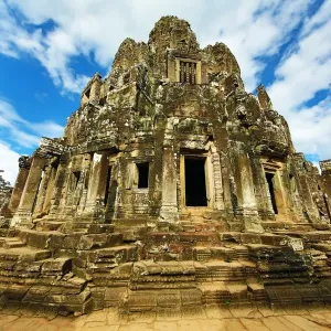 Ruins of the Bayon Khmer Temple, Angkor Thom, Siem Reap, Cambodia