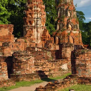 Ruins of Wat Mahathat Temple, Ayutthaya, Thailand