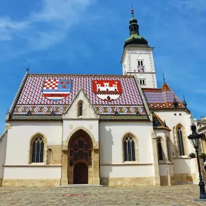 St. Marks Church in St. Marks Square in Zagreb, Croatia
