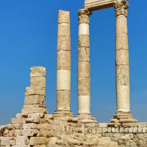 The Temple of Hercules in the Amman Citadel, Jabal Al-Qala, Amman, Jordan
