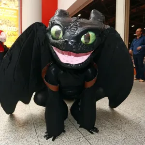 Toothless the Nightfury from How to Train Your Dragon at MCM London Comic Con