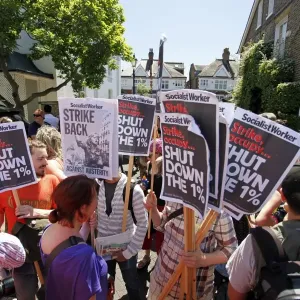 UK Uncut Street Party at the home of Nick Clegg