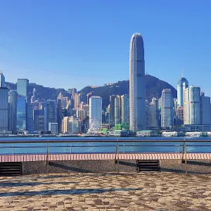 Victoria Harbour and the Hong Kong city skyline in Hong Kong, China Victoria Harbour and the Hong Kong city skyline in Hong Kong, China