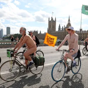 World Naked Bike Ride 2021, London, England