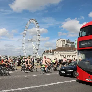 World Naked Bike Ride 2021, London, England