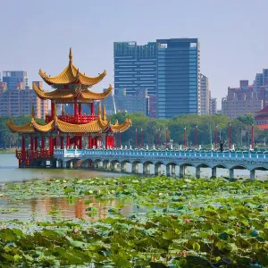 Wuliting Pavilion at the Lotus Ponds, Kaohsiung, Taiwan