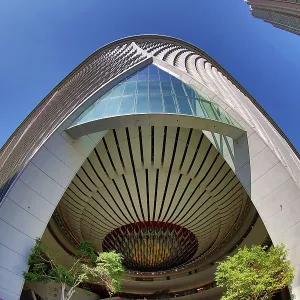 The Xiqu Centre performing arts theatre in West Kowloon, Hong Kong, China The Xiqu Centre performing arts theatre in West Kowloon, Hong Kong, China