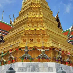 Yaksha Demon Statues at Wat Phra Kaew Temple complex, Bangkok, Thailand