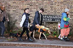 Prints of Dogs dressed in Halloween costumes at the All Dogs Matter Howloween Dog Walk at the Spaniard's Inn on Hampstead Heath, London ADM Howloween Dog Walk Images: All Dogs Matter Howloween Dog Walk, Hampstead Heath, London