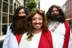 Annual Easter Sunday Christathon 2014 pub crawl, London, England