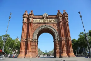 Arches: Arc de Triomf arch in Barcelona, Spain