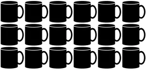 Drinking: Black Coffee and Tea Mugs hot drink mug design