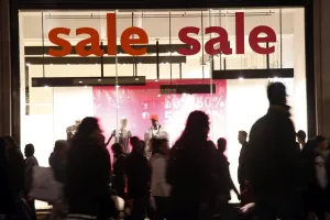 Boxing Day sales in Oxford Street, London