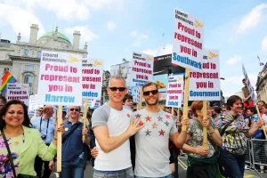 Gras: Brian Paddick at Pride London gay pride parade 2013, London, England