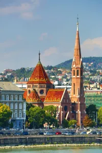 Architecture: The Buda Calvinist Church in Budapest, Hungary
