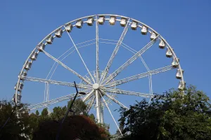Budapest, Hungary: Budapest Eye ferris wheel, Budapest, Hungary