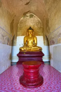 Buddha statue inside Gawdawpalin Temple Pagoda in Old Bagan, Bagan, Myanmar (Burma)