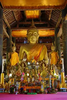 Buddha Statue at Vat Visoun (aka Wat Wisunalat) Temple, Luang Prabang, Laos