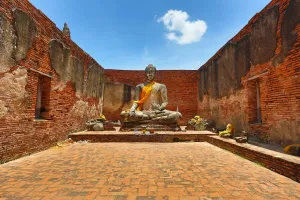 Wonders Of Thailand: Buddha Statue, Wat Lokayasutharam, Ayutthaya, Thailand