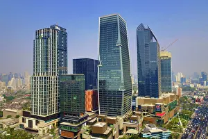 Center: Buildings of One Bangkok business and shopping centre, Bangkok, Thailand