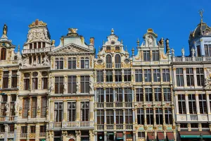 Buildings in the Grand Place or Grote Markt, Brussels, Belgium